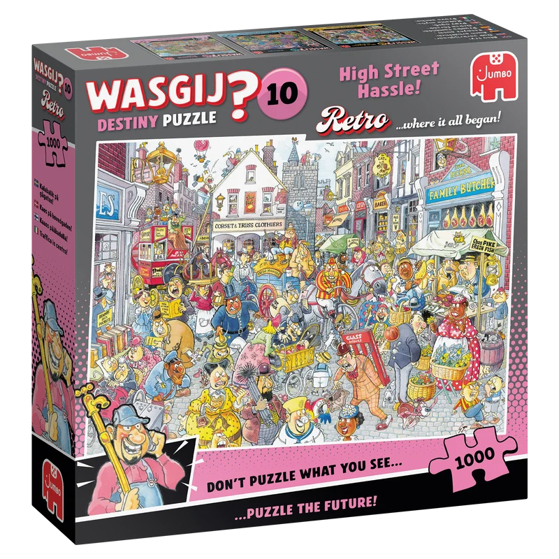 Wasgij Retro Destiny 10 - High Street Hassle! (1000 pieces)