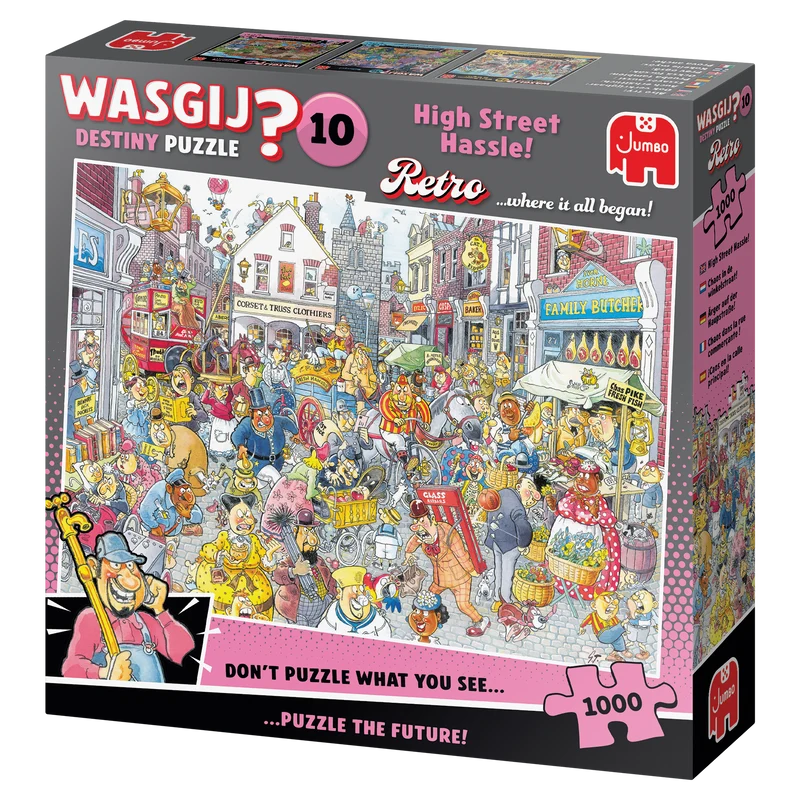 Wasgij Retro Destiny 10 - High Street Hassle! (1000 pieces)