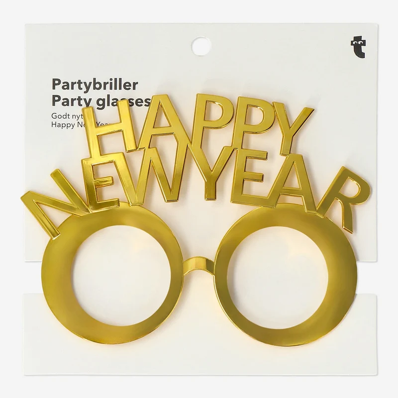 Gold New Year party glasses
