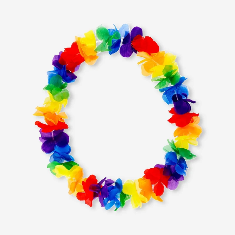 Rainbow flower necklace