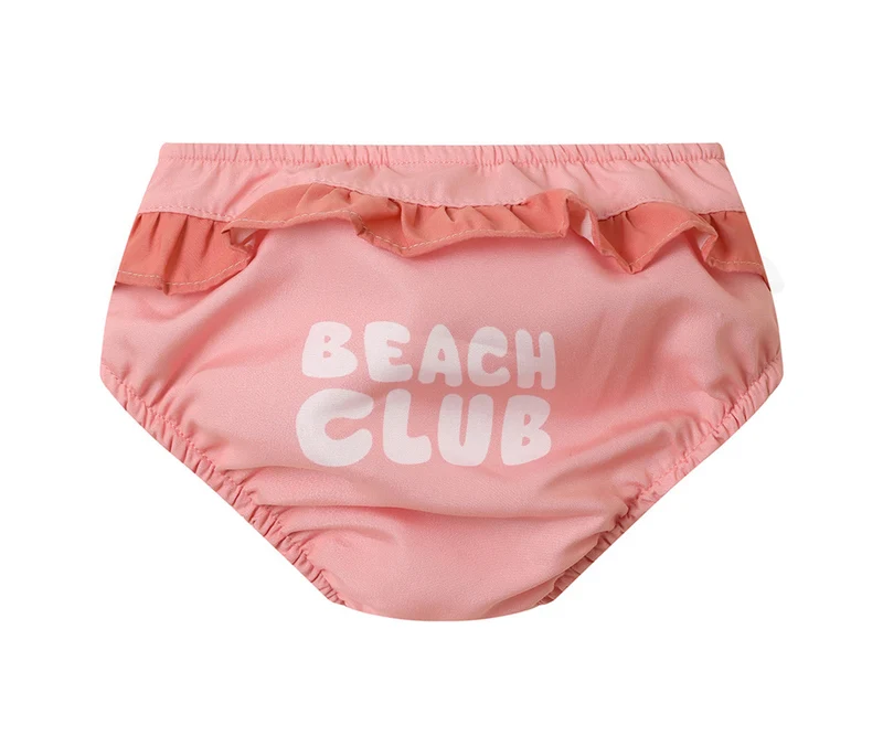Bañador pañal volantes · Stripes Bloom & Blush