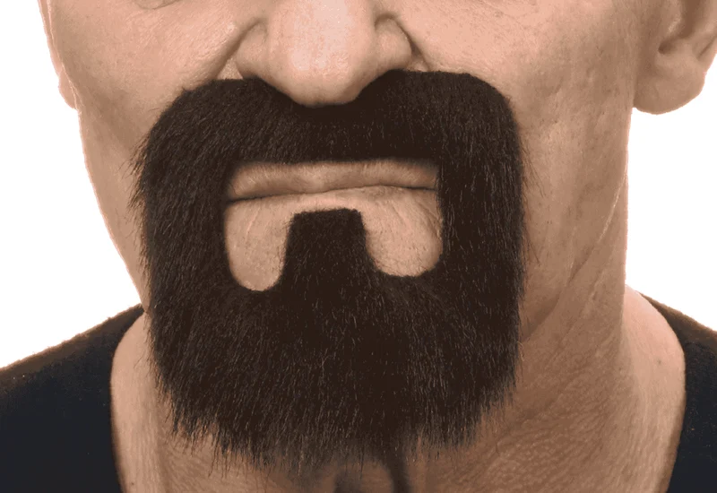 Bigote y perilla para disfraz