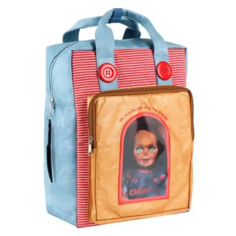 Mochila casual Chucky de polipiel – estilo terrorífico