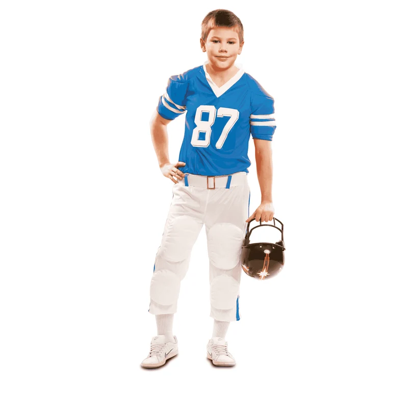 Disfraz de Jugador rugby azul 3-4 años infantil