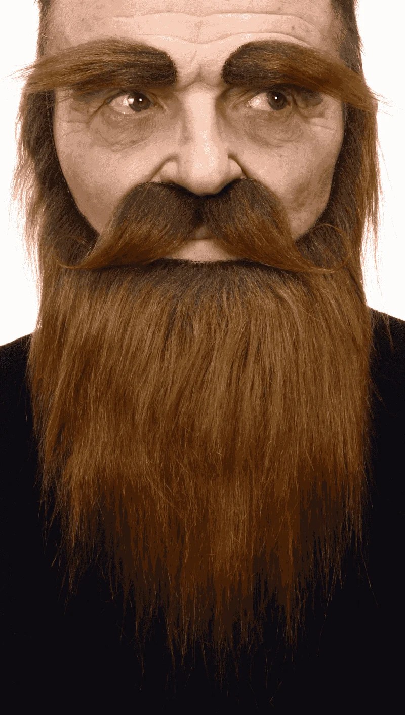 Bigote Cejas, barba, bigote, perilla para disfraz