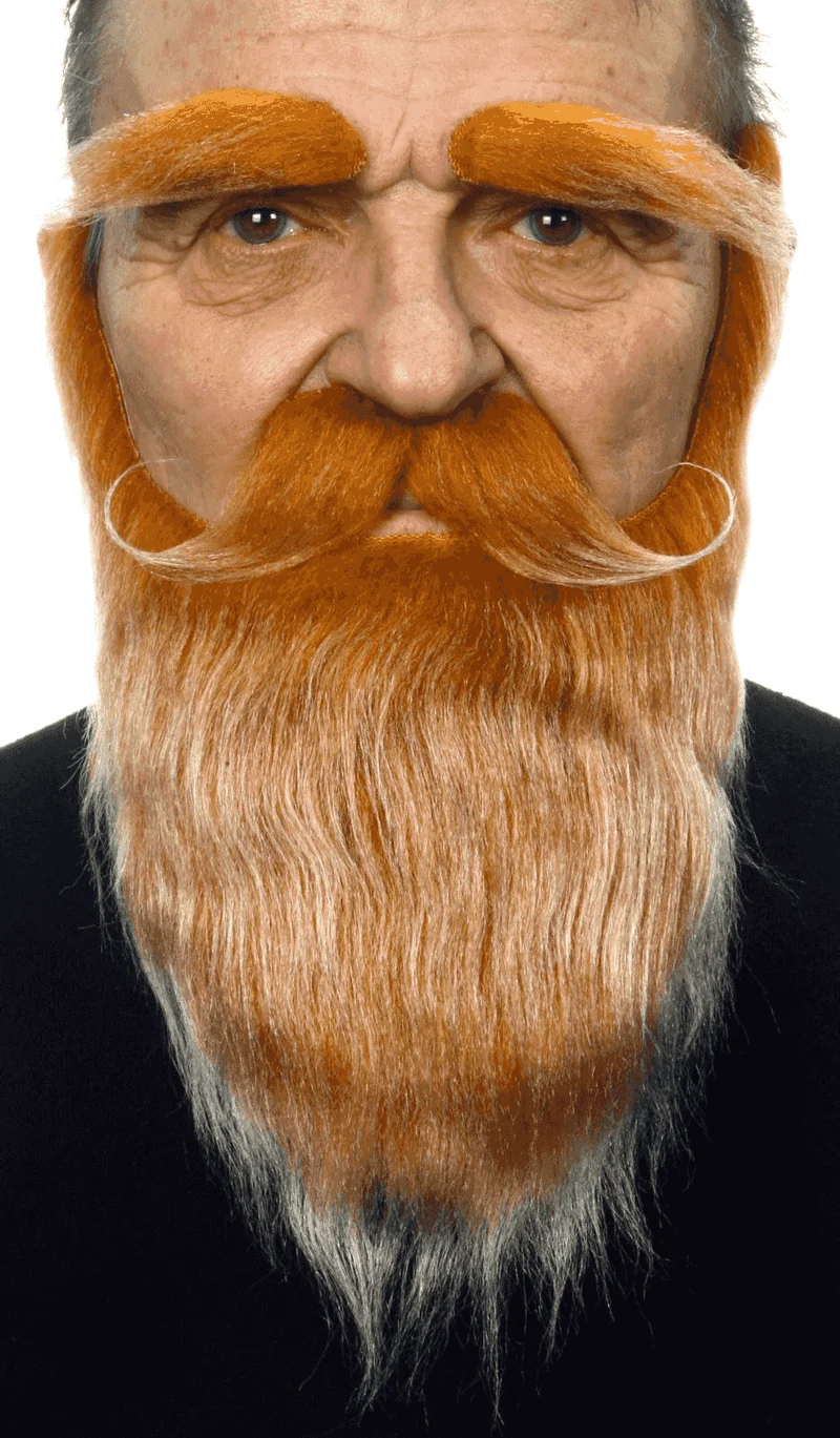 Bigote Cejas, barba, bigote, perilla para disfraz
