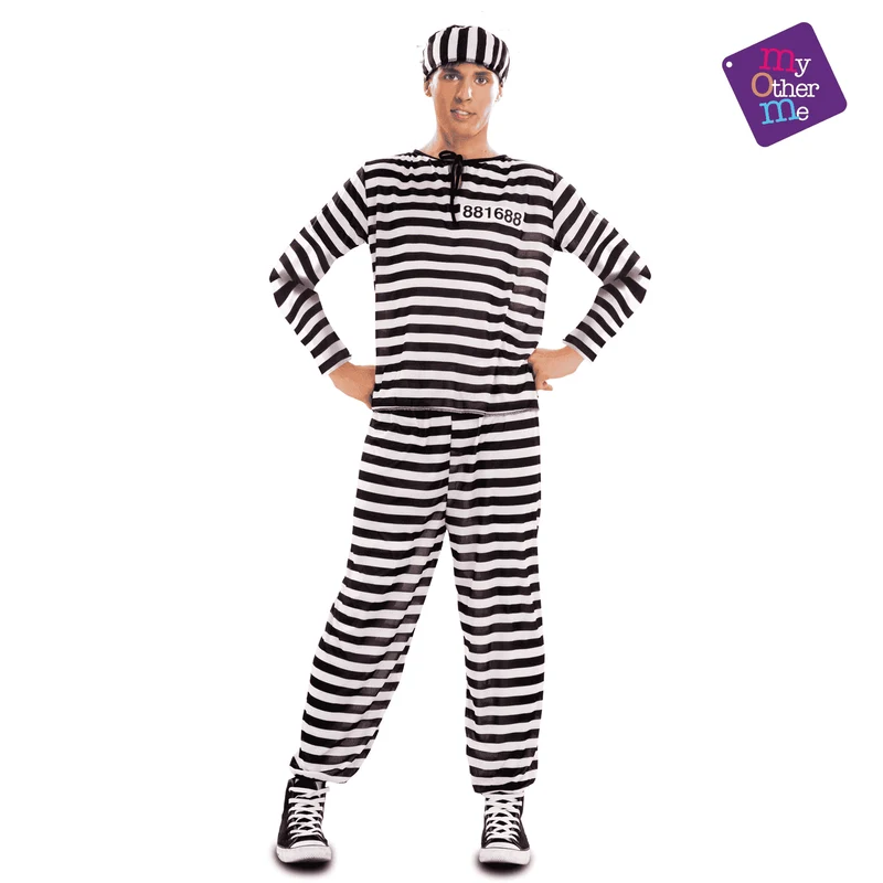 Disfraz de Presidiario adulto talla XL