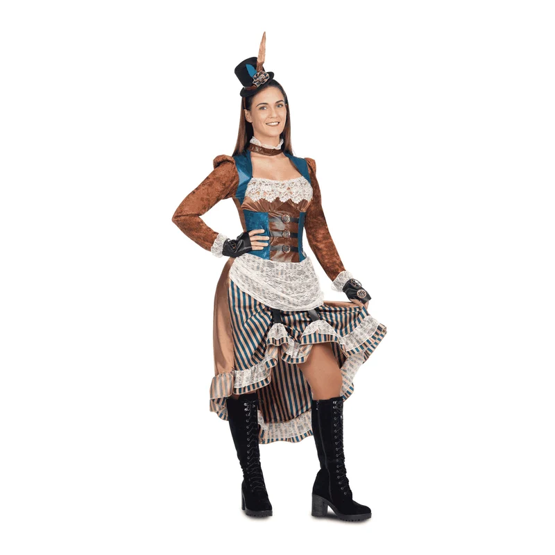 Disfraz de Steampunk girl adulto talla S