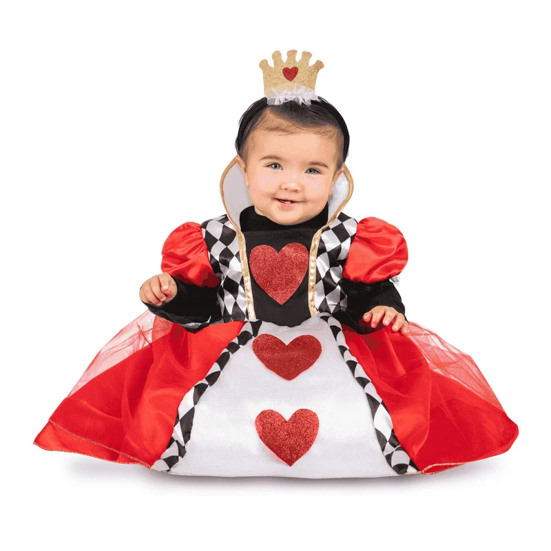 Disfraz de Reina de corazones bebé 24-36 meses bebé