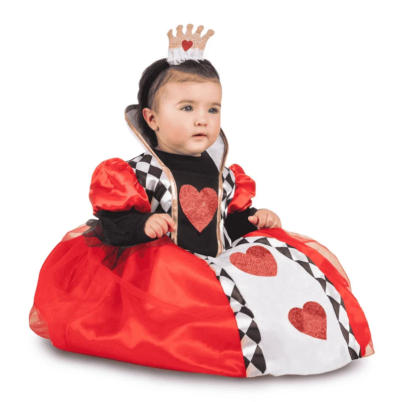 Disfraz de Reina de corazones bebé 24-36 meses bebé