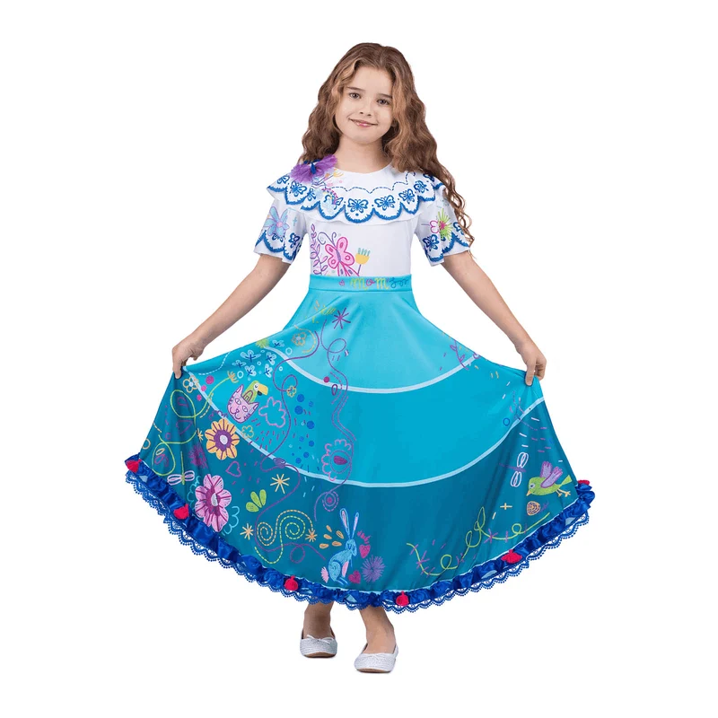 Disfraz de Colombiana 5-6 años infantil