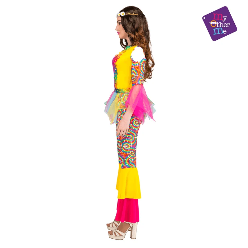 Disfraz de Hippie girl adulto talla ML