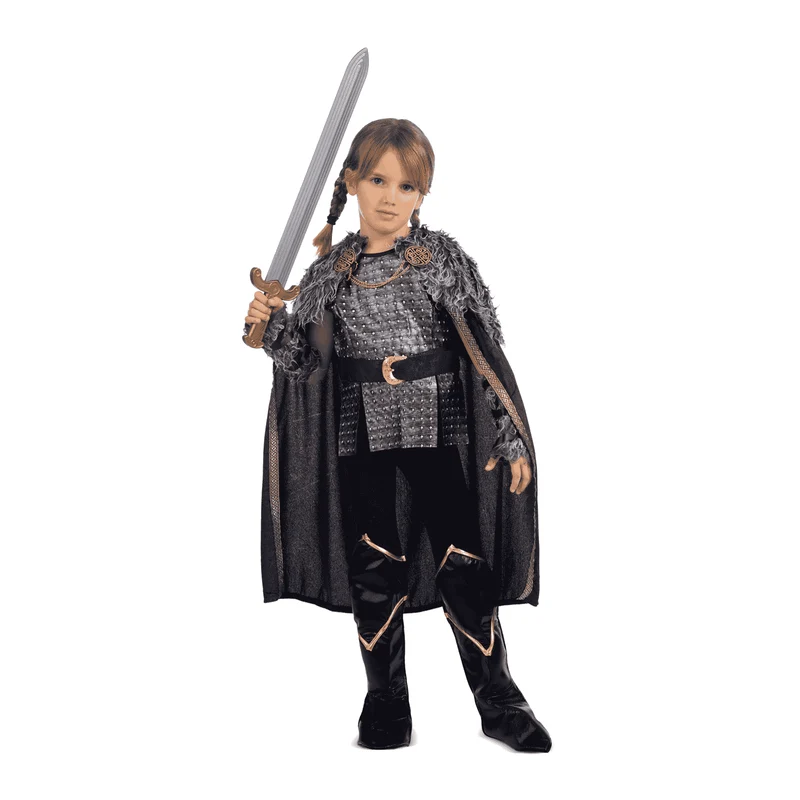 Disfraz de Dama vikinga 7-9 años infantil
