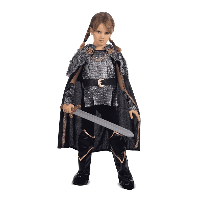Disfraz de Dama vikinga 10-12 años infantil