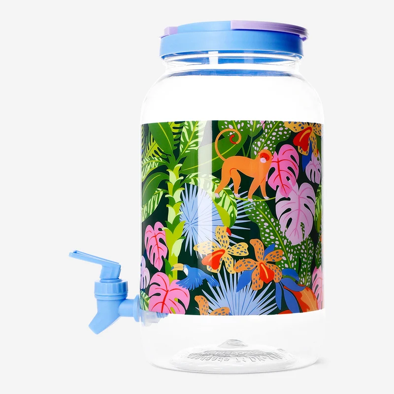 Drink dispenser with cups - 5 pcs