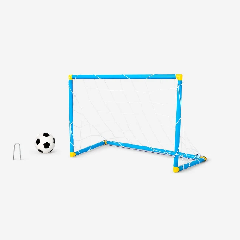 Football goal with ball