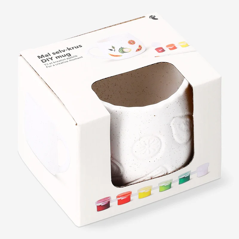 DIY ceramic mug with debossed fruits - 330 ml