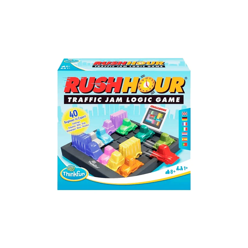 Ravensburger Rush Hour Escapa del Atasco, Juego de Lógica para Niños Edad 8+ Años, Think Fun