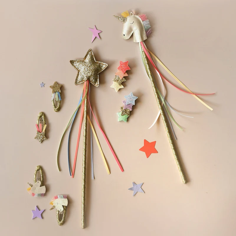 Varita Mágica - Rainbow Glitter Star · Rockahula Kids