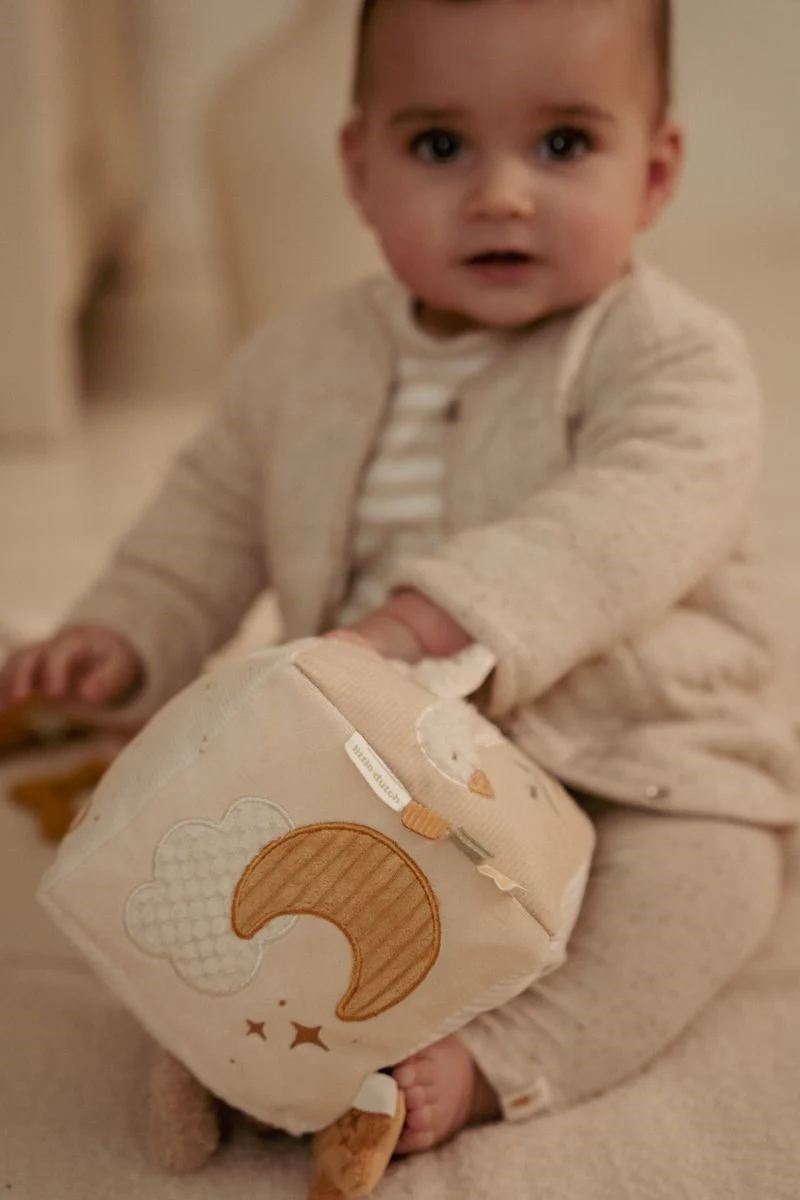 Cubo Blandito de Actividades Newborn Natural · Little Dutch