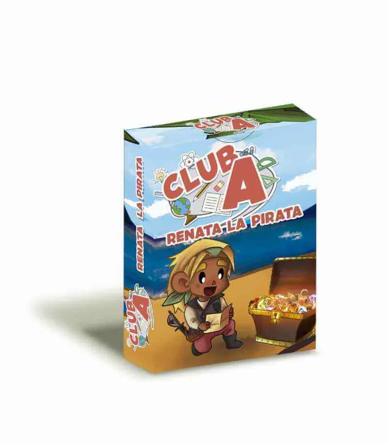 Club A Renata la Pirata - Juego de mesa - Atomo - 1-4 jugadores - 8+ años - 10 min