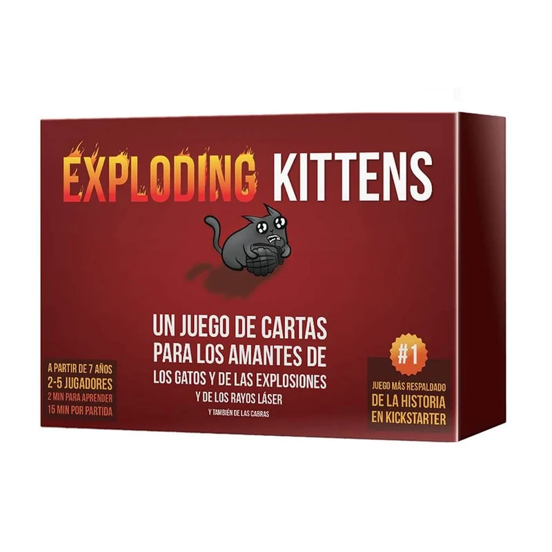 Exploding Kittens - Juego de mesa - Exploding Kittens - 2-5 jugadores - 7+ años - 15 min