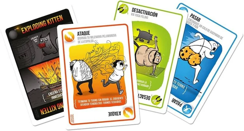 Exploding Kittens - Juego de mesa - Exploding Kittens - 2-5 jugadores - 7+ años - 15 min