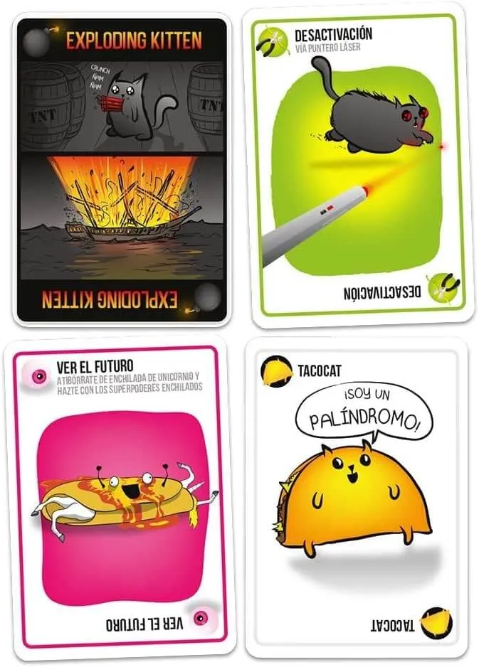 Exploding Kittens - Juego de mesa - Exploding Kittens - 2-5 jugadores - 7+ años - 15 min