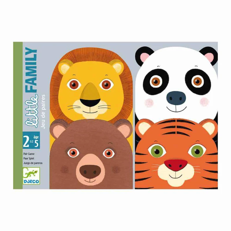 Little Family - Juego de mesa - Djeco - 2-4 jugadores - 2+ años - 10 min