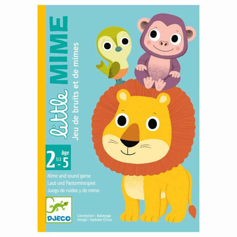 Little Mime - Juego de mesa - Djeco - 2-4 jugadores - 2+ años - 10 min
