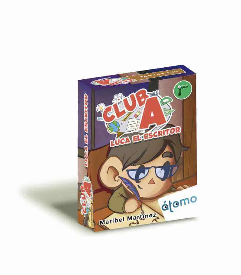 Luca el Escritor Club A - Juego de mesa - Atomo - 1-3 jugadores - 6+ años - 10 min