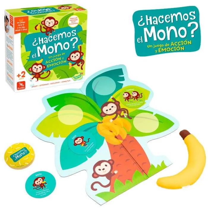 ¿Hacemos el mono? - Juego de mesa - Ludilo - 1 jugador - 2+ años - 10 min