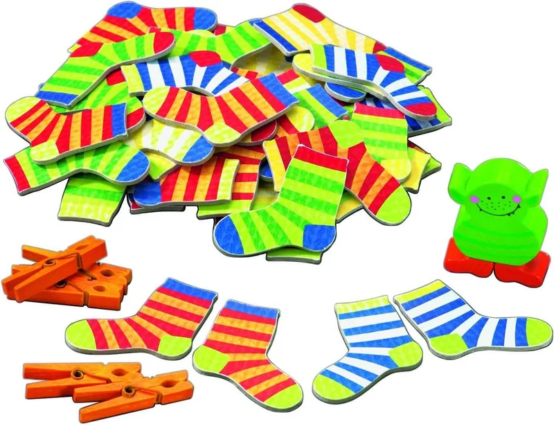 El monstruo de los calcetines - Juego de mesa - Haba - 2-6 jugadores - 4+ años - 10 min