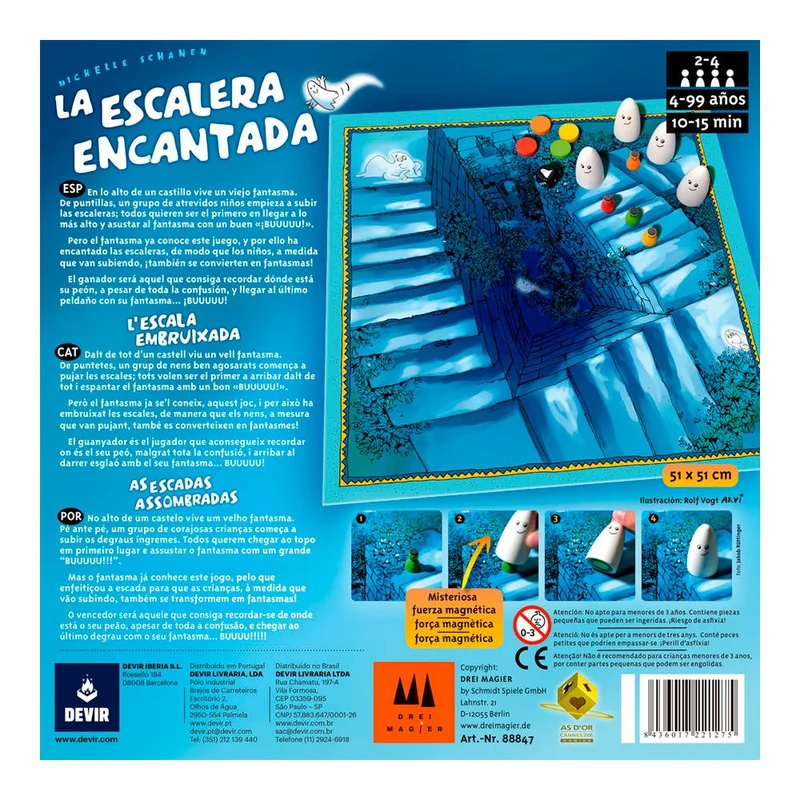 La Escalera Encantada - Juego de mesa - Devir - 2-4 jugadores - 4+ años - 15 min