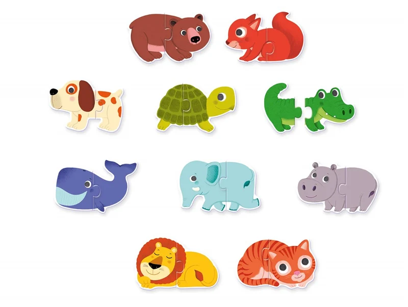 Puzzle dúo Animales 20 piezas · Djeco