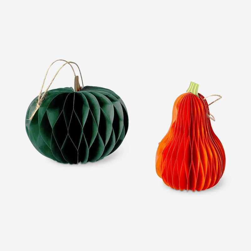 Hanging decorative pumpkins - 2 pcs