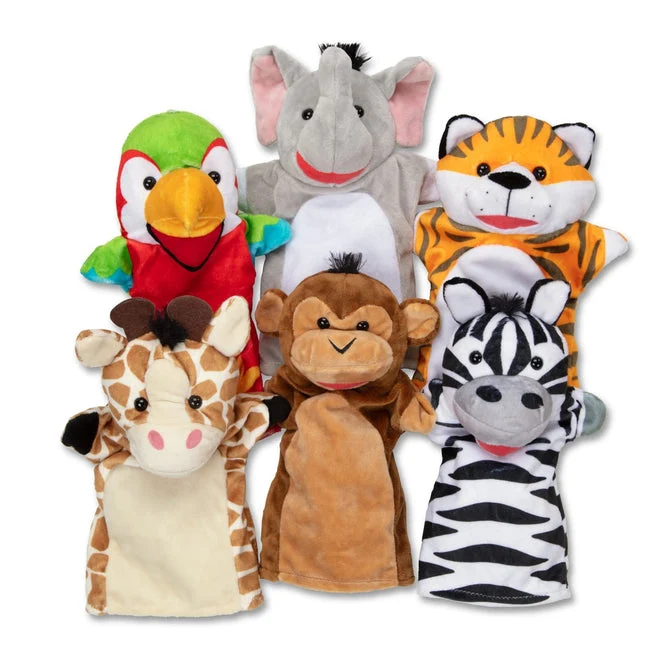 Títeres amigos del safari · Melissa & Doug