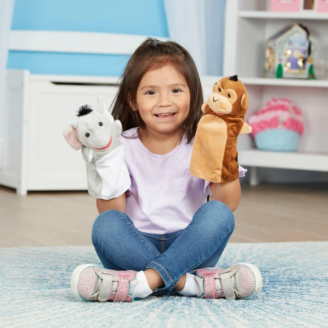 Títeres amigos del safari · Melissa & Doug