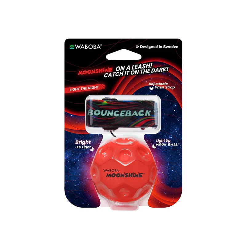 Pelota con cuerda elástica para muñeca LED · Waboba