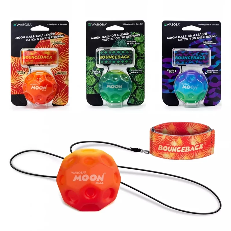 Pelota con cuerda elástica para muñeca Gradient · Waboba