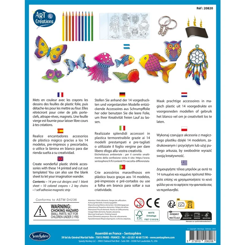 Plastic Folie Llaveros e Imanes