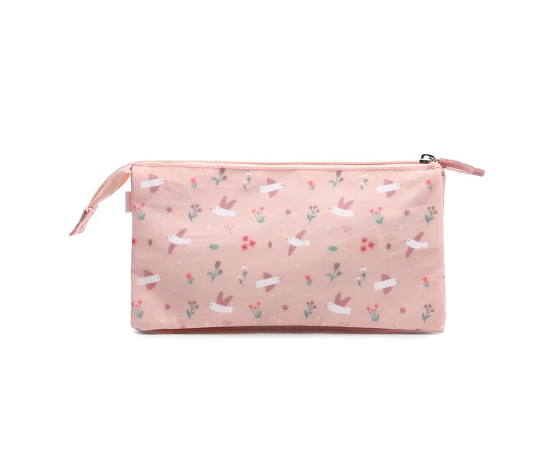 Estuche 3 compartimentos Blossom Birds