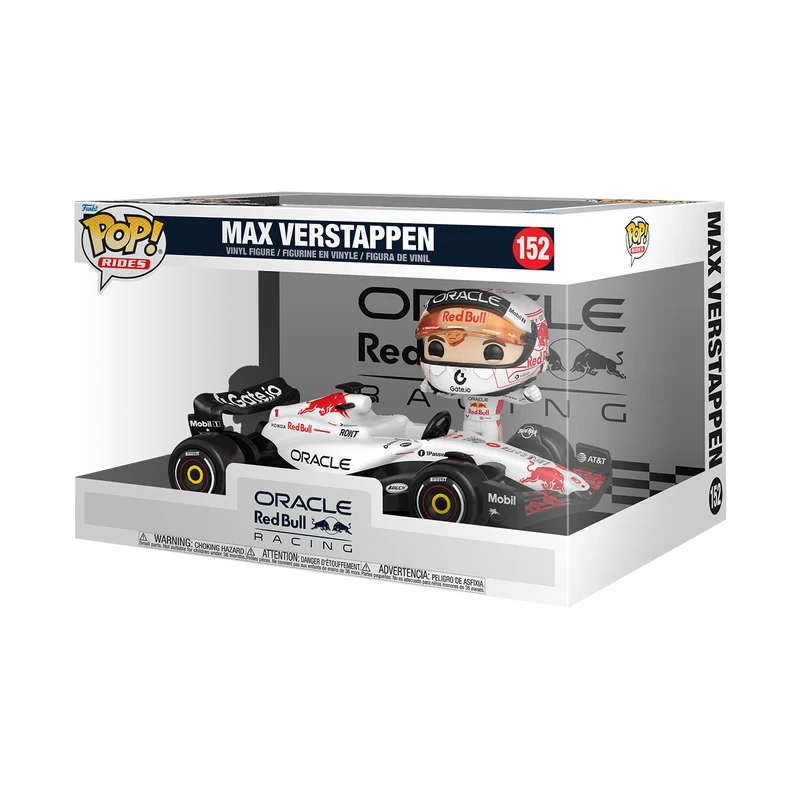 Funko Pop Rides Super Deluxe: Red Bull - Verstappen atuendo blanco