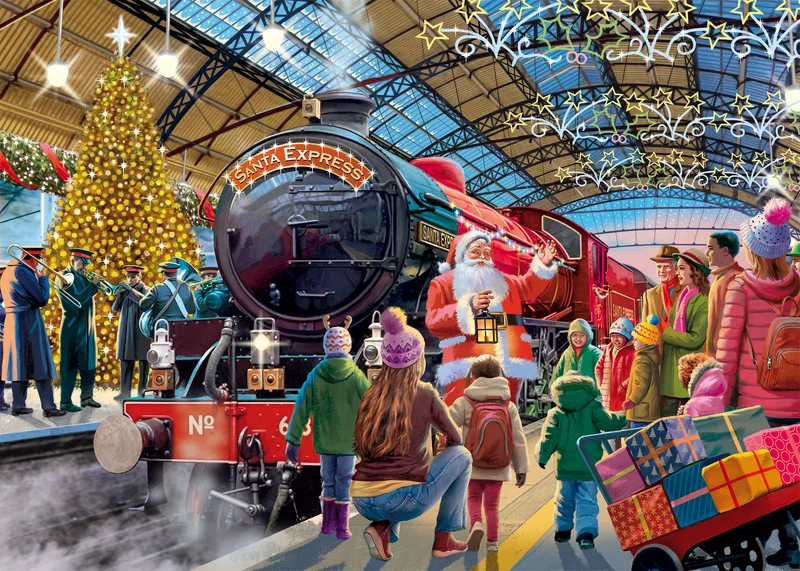 Falcon - Santa at the Station (1000 pieces)