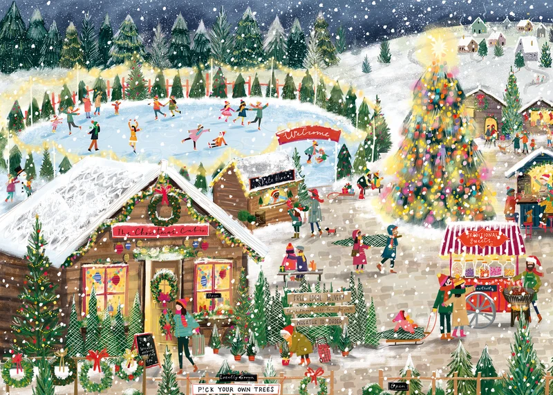 Falcon - Winter Village (1000 pieces)