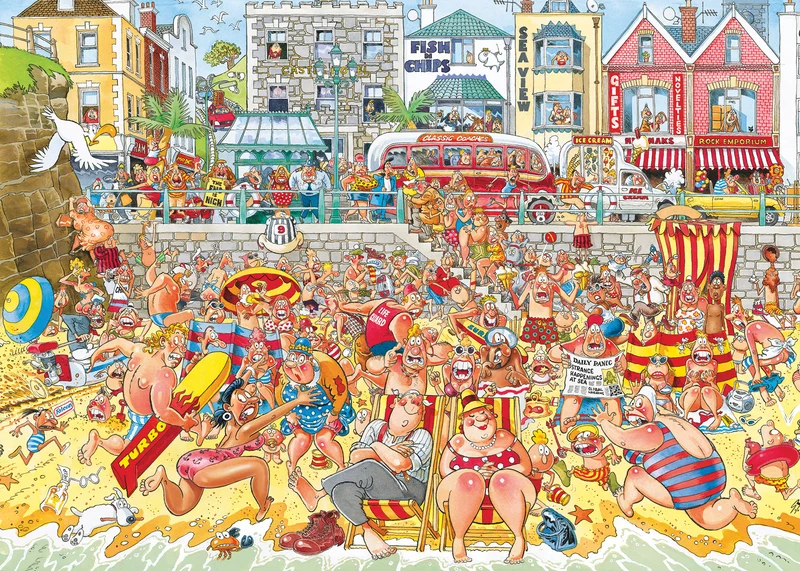 Wasgij Retro Original 8 - High Tide! (1000 pieces)