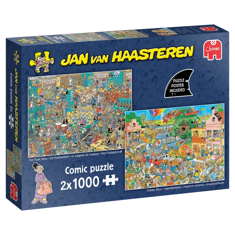 Jan van Haasteren - The Music Shop & Holiday Jitters (2x1000 pieces)