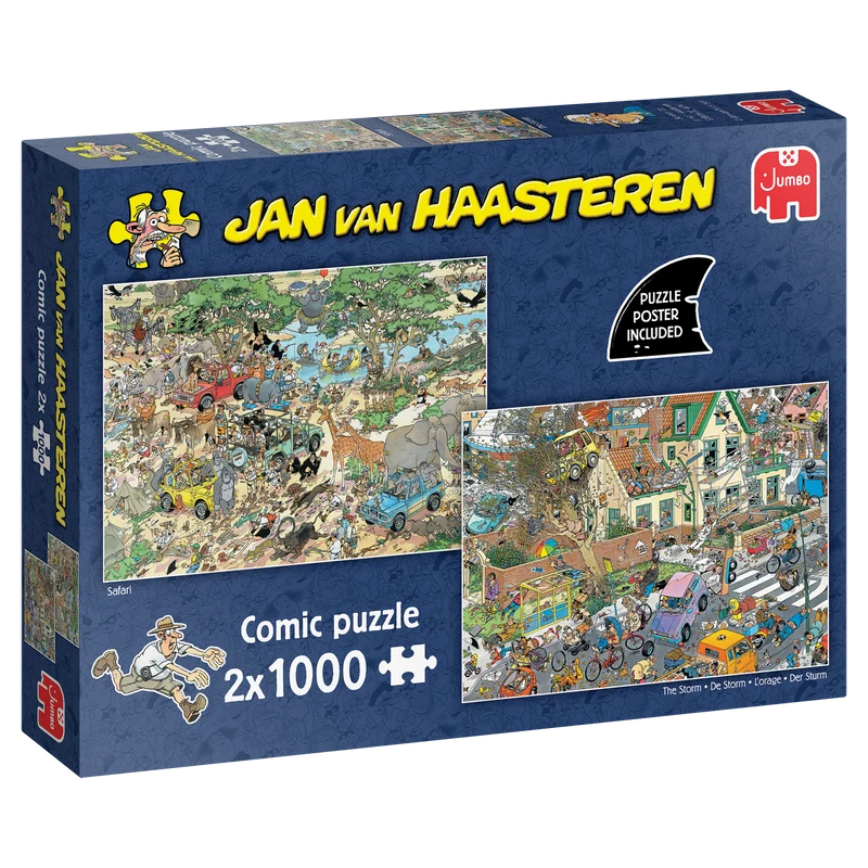 Jan van Haasteren - Safari & Storm (2x1000 pieces)