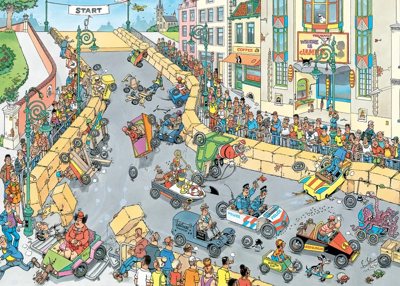 Jan van Haasteren - The Soapbox Race (1000 pieces)