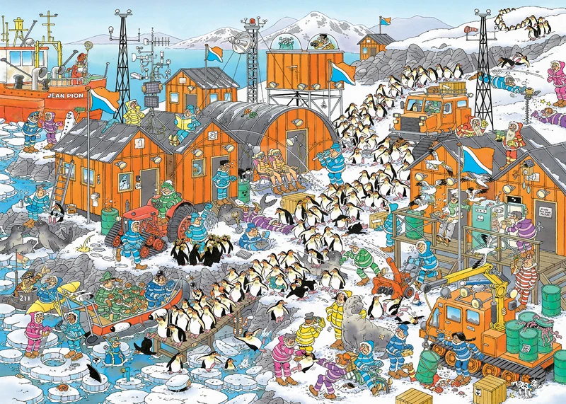 Jan van Haasteren - South Pole Expedition (1000 pieces)